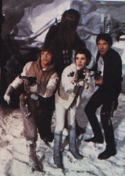 Luke, Han, Leia y Chewbacca